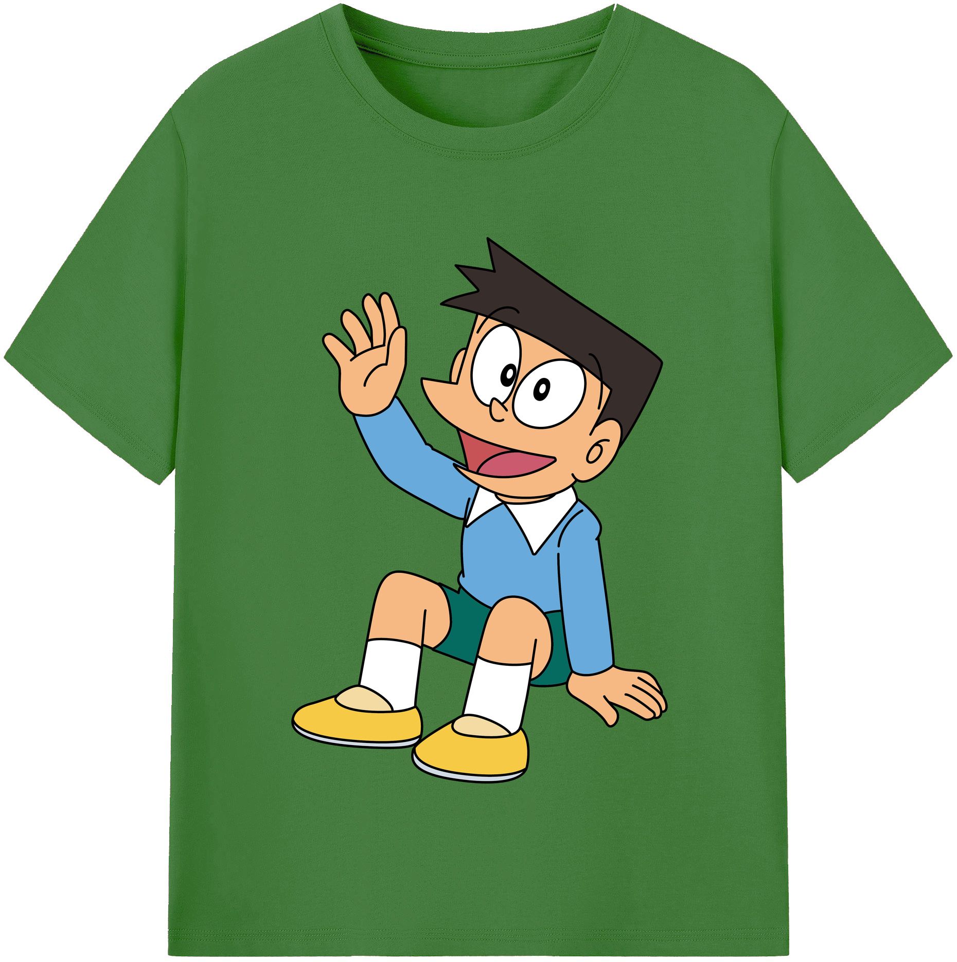 （画像用） ドラえもん 骨川 スネ夫 Doraemon Honekawa Suneo レディースカジュアルプリントTシャツ（綿100％）